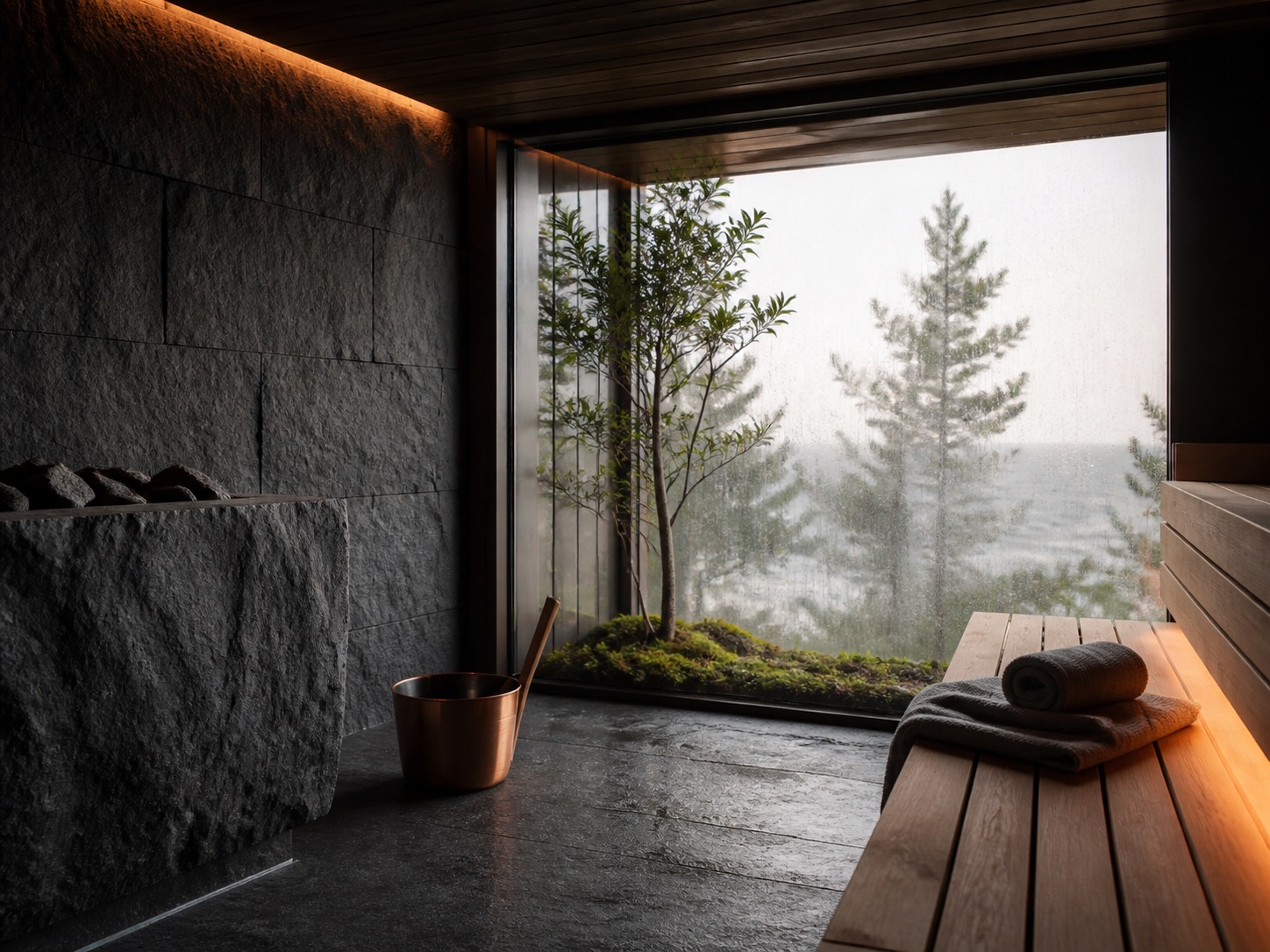 Stone sauna at Emtec